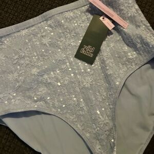 High Waisted NWT Wild Fable Sequins Blue 💥 Women's Intimate panty